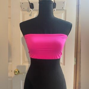 Medium pink bandeau top